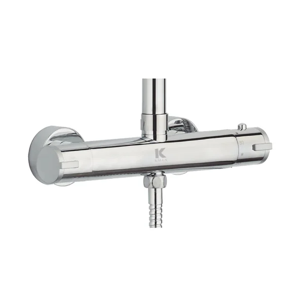 COLUMNA DUCHA ERGOS TERMOSTÁTICA ROCIADOR 20 CM